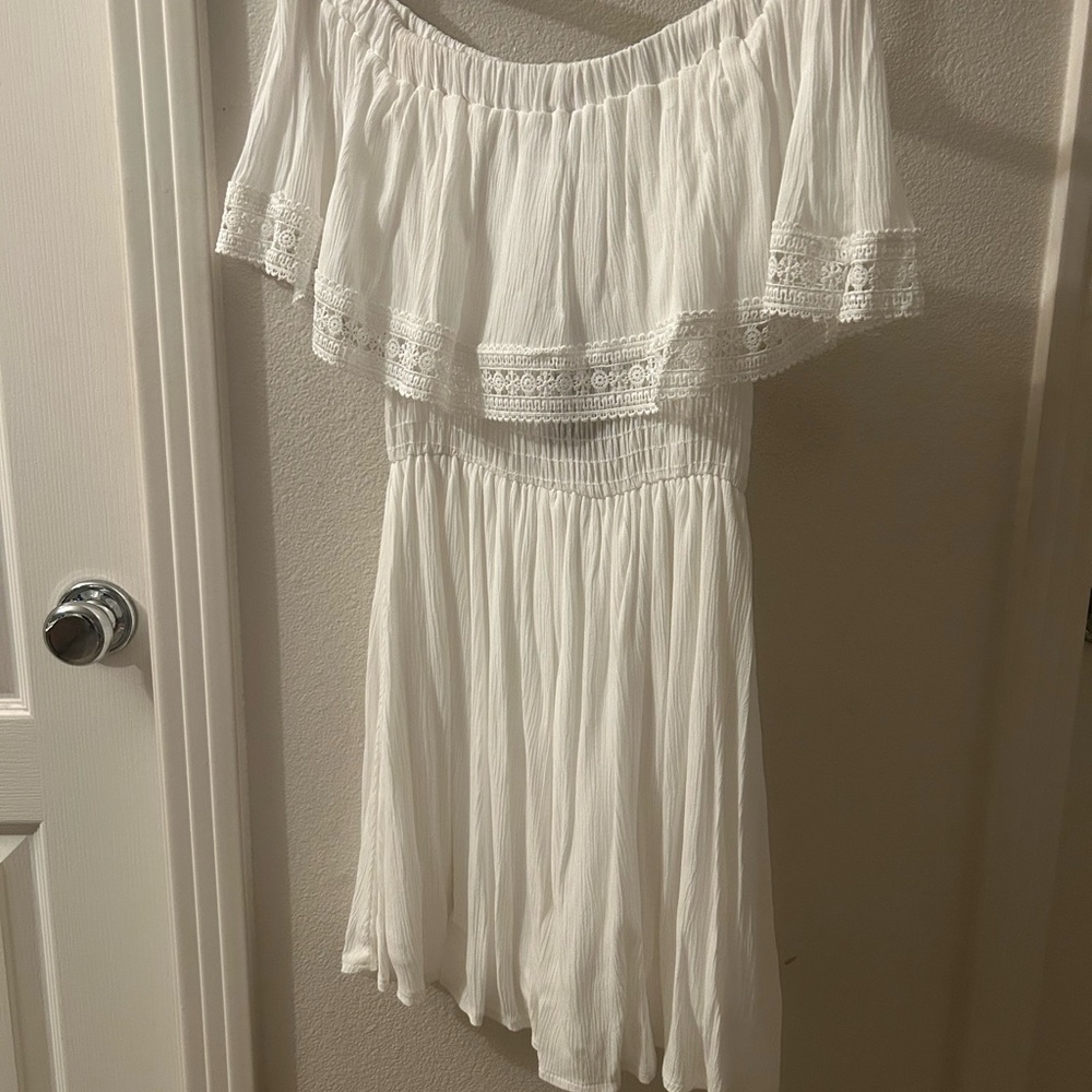 Elegant Off-Shoulder White Dress